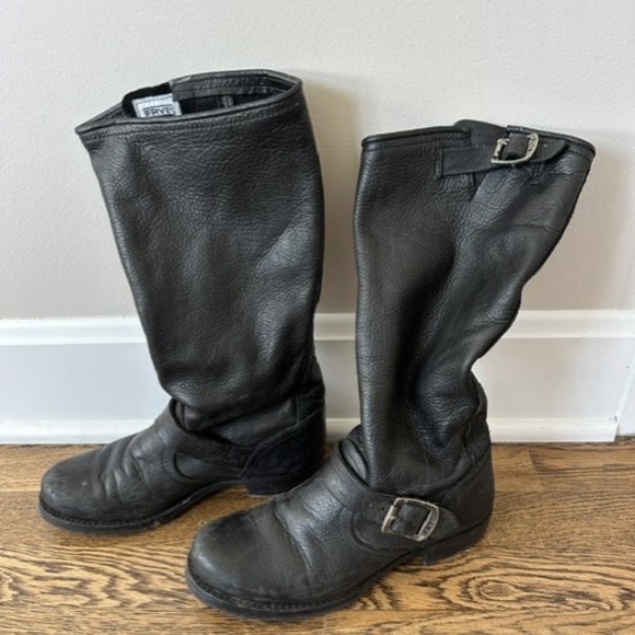 Frye, Veronica Slouch, Black, Size 7 - Picture 5 of 7